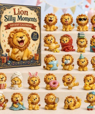 2026 Lion Silly Moments Countdown — 24-Day Acrylic Charm Advent Calendar, Playful Collectible For Kids & Fans