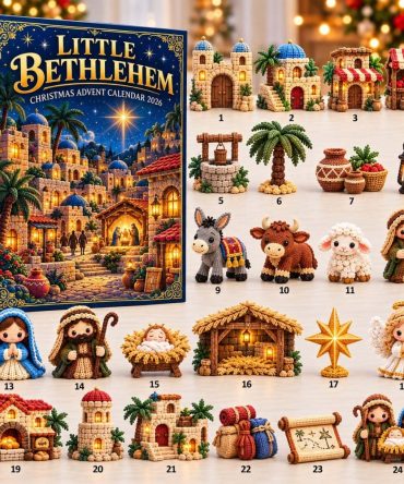 2026 Little Bethlehem Advent Calendar — 24-Day Acrylic Charm Nativity Countdown, Faith-Focused Holiday Keepsake