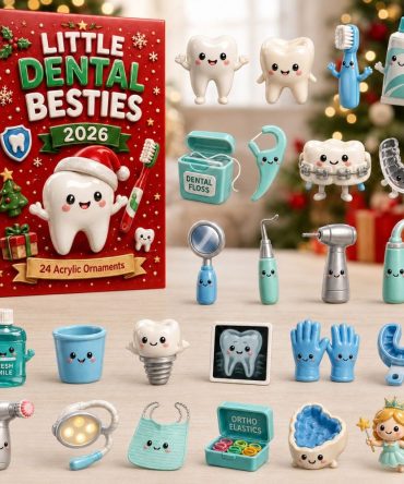 Little Dental Besties Countdown 2026 — 24 Dentist & Tooth-Themed Acrylic Charms, Fun Advent Gift For Kids & Dental Teams
