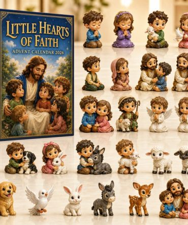 Little Hearts Of Faith Advent Calendar 2026 - 24-Day Countdown With Mini Acrylic Heart Charms, Inspirational Christmas Gift