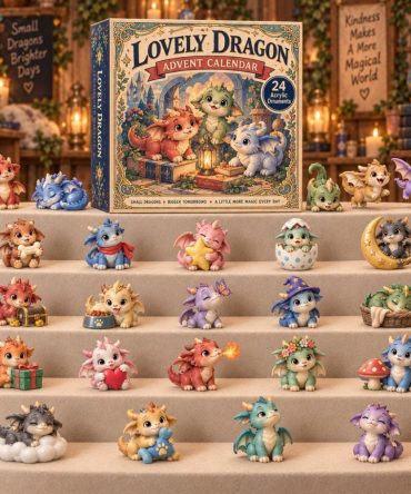 2026 Dragon Charm Countdown — 24-Day Collectible Advent Calendar With Acrylic Fantasy Charms, Holiday Gift