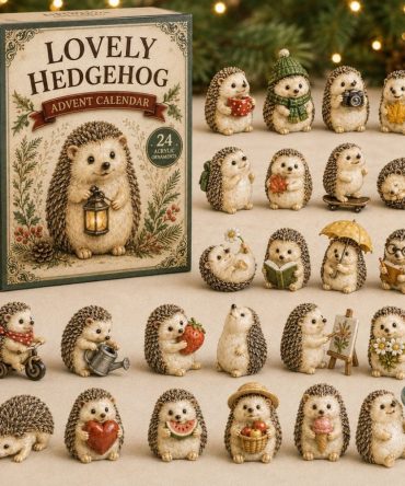 Lovely Hedgehog 24-Day 2026 Acrylic Charm Countdown - Adorable Hedgehog Holiday Calendar, Charming Collectible Gift For Kids & Adults