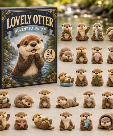 Lovely Otter 24-Day 2026 Acrylic Charm Countdown - Cute Otter Holiday Calendar With Collectible Charms, Ideal Gift For Animal Lovers