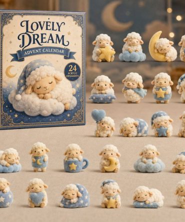 Lovely Sheep Dream 2026 Acrylic Advent Calendar — 24-Day Countdown With Dreamy Lamb Charms & Gift-Ready Packaging