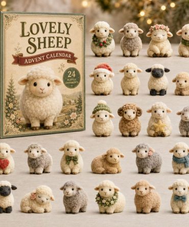 Lovely Sheep World 2026 Acrylic Advent Calendar — 24-Day Countdown With Cute Sheep Charms For Cozy Holiday Gifts