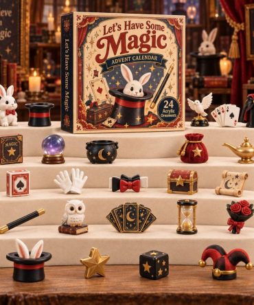 Magic Collection 2026 Advent Calendar — 24-Day Holiday Countdown With Enchanting Acrylic Charms, Perfect Gift For Magic Fans