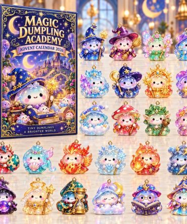 Magic Dumpling Academy Advent Calendar 2026 — 24-Day Acrylic Charm Countdown, Whimsical School-Themed Holiday Gift
