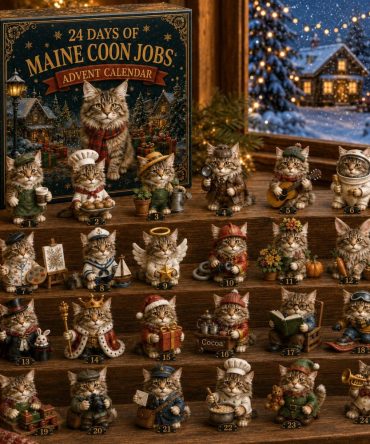 Maine Coon Jobs Advent Calendar 2026 – 24-Day Cat Career Acrylic Charms, Charming Countdown For Cat Lovers & Collectors