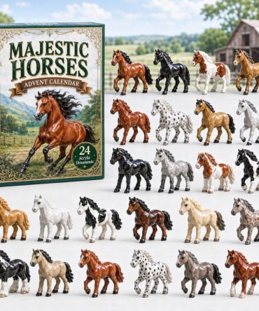 Majestic Horse 2026 Advent Calendar — 24 Equestrian Acrylic Charms, Elegant Holiday Countdown For Riders & Horse Lovers