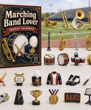 Marching Band Fan 2026 Advent Calendar — 24-Day Instrument & Music Acrylic Charms, Perfect Gift For Musicians & Students