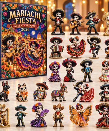 Mariachi Fiesta Día De Muertos Countdown 2026 — 24 Musical Acrylic Charms Advent Calendar For Festive Altars & Gifts