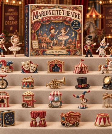 Marionette Theatre 2026 Advent Calendar — 24-Day Countdown With Theatrical Acrylic Charms, Unique Gift For Performers & Collectors