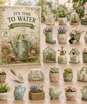 Meadow Garden 2026 — 24-Day Floral Advent Calendar With Acrylic Charms, Perfect Holiday Gift For Plant Lovers