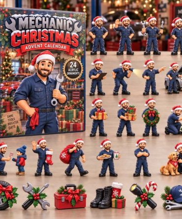 Mechanic Christmas Countdown 2026 — 24-Day Advent With Tool-Themed Acrylic Charms, Best Holiday Gift For Auto Mechanics & Gearheads