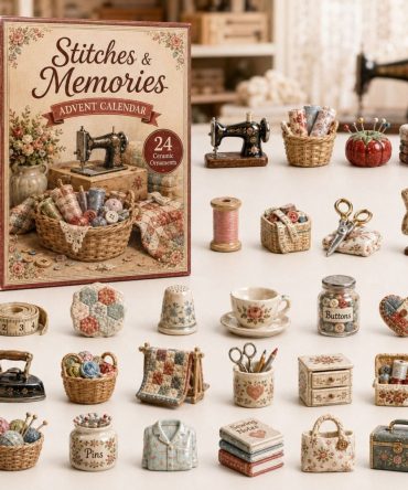 Memory Sewing 2026 Craft Advent Calendar — 24-Day Acrylic Charm Collection For Sewists, Quilters & Crafters