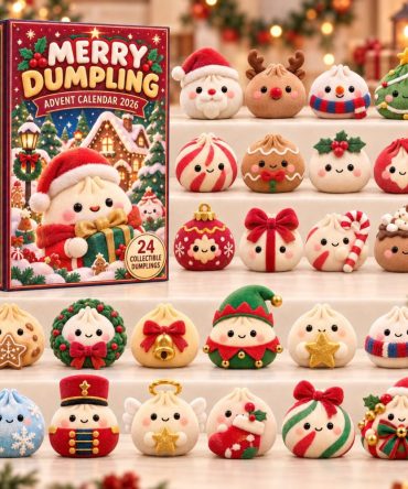 Merry Dumpling 2026 Christmas Advent Calendar — 24-Day Acrylic Charms Countdown, Cute Holiday Ornaments & Giftable Set