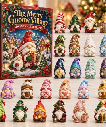 2026 Merry Gnome Village Advent Calendar - 24-Day Woodland Countdown With Acrylic Charms, Charming Holiday Gift For Kids & Gardeners