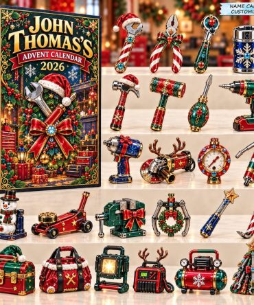 Merry Mechanic Advent Calendar 2026 - 24-Day Acrylic Charm Countdown, Automotive Holiday Collectibles, Gift For Car Lovers & Diyers