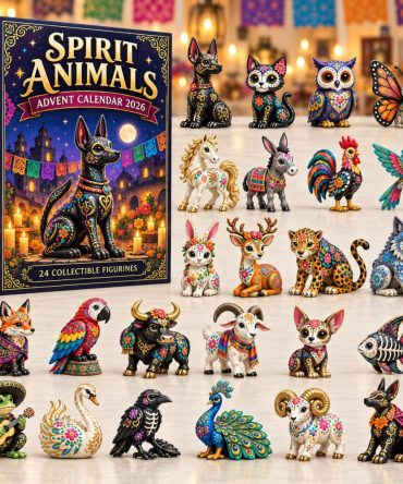 Midnight Spirit Animals Día De Muertos Calendar 2026 — 24 Enchanted Acrylic Charms For Day Of The Dead Altar & Collector Display