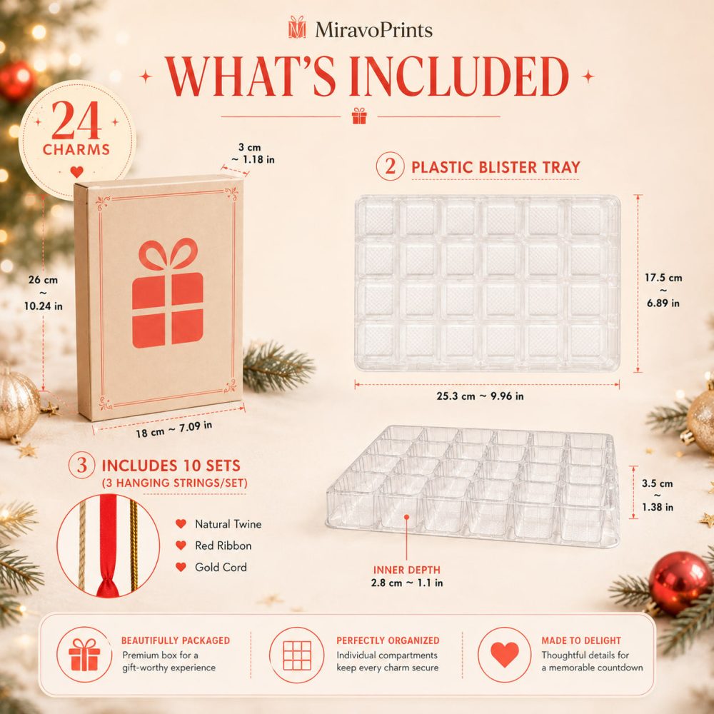 Red King Crab Collector Advent Calendar — 24 Vibrant Acrylic Crab Charms, Ocean-Themed Countdown Gift Box For Marine Fans - Image 3
