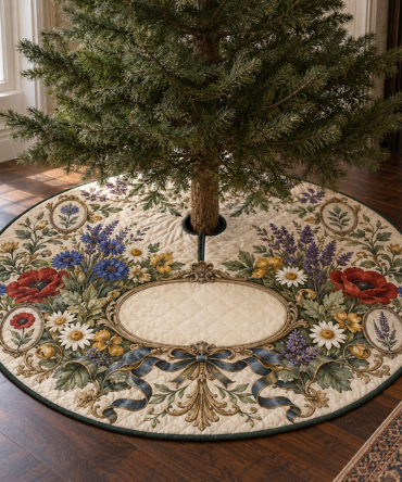 Wildflower Collector Birthday Tree Skirt — Special-Edition Floral Base For Celebrations, Gift-Ready Holiday Display Piece