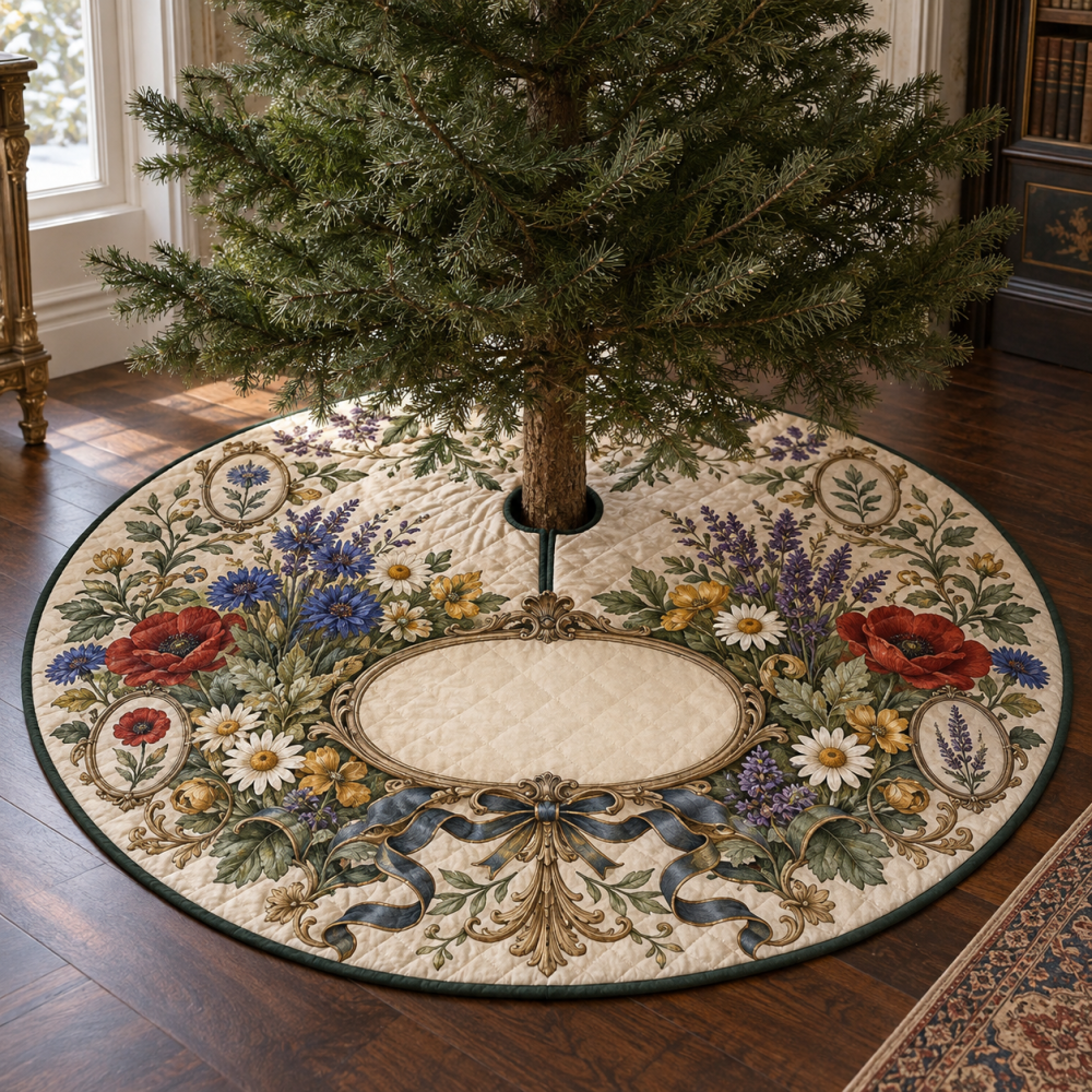 Wildflower Collector Birthday Tree Skirt — Special-Edition Floral Base For Celebrations, Gift-Ready Holiday Display Piece