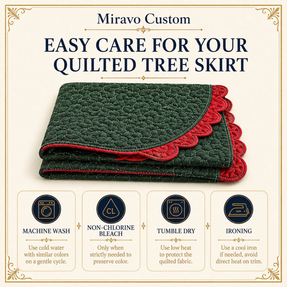 Celestial Daisy Rotunda Tree Skirt — Starry Daisy Christmas Tree Skirt For Rotundas & Large Rooms, Elegant Celestial Motif, Luxury Holiday Accent - Image 3