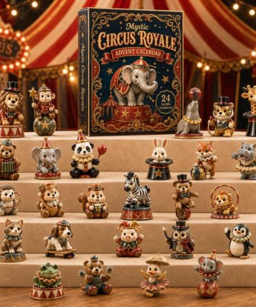 Limited Edition Mystic Circus Royale 2026 Advent Calendar — 24-Day Countdown With Acrylic Charms, Holiday Gift For Collectors