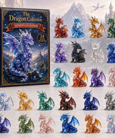 Epic Dragon Advent Countdown 2026 - 24 Acrylic Charm Dragon Set For Fantasy Fans, Collectible Holiday Gift