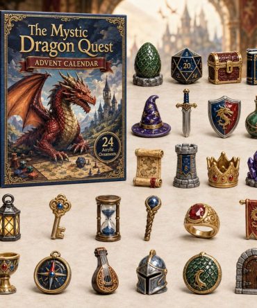 Epic 2026 Mystic Dragon Quest Countdown — 24 Enchanted Acrylic Charms Advent Calendar, Fantasy Collector'S Holiday Gift