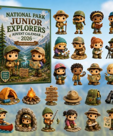 National Park Junior Explorers Countdown 2026 — 24 Park-Themed Acrylic Charms, Educational Advent For Kids & Families