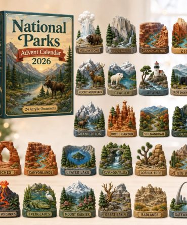 National Parks Landmarks Countdown 2026 - 24-Day Acrylic Charm Advent Calendar Featuring Iconic U.S. Parks