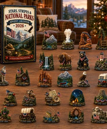 National Parks Adventure Calendar 2026 – 24-Day Collectible Acrylic Charms, Scenic Countdown Gift For Hikers & Travelers