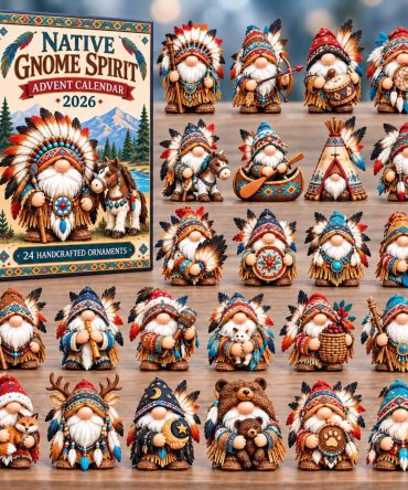 2026 Gnome Spirit Advent Calendar — 24-Day Whimsical Acrylic Charm Countdown Inspired By Native Folklore, Holiday Gift