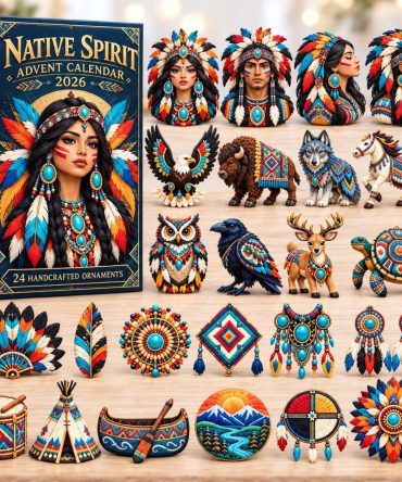 2026 Heritage Treasures Advent Calendar — 24-Day Acrylic Charm Countdown With Native-Inspired Keepsakes, Festive Gift