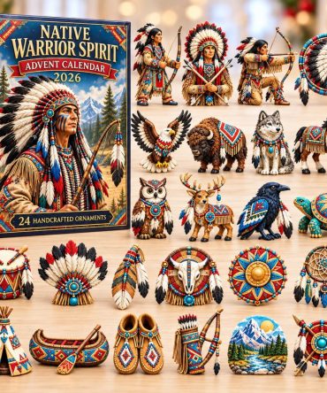 2026 Native-Inspired Warrior Heritage Advent Calendar — 24-Day Acrylic Charm Countdown, Collectible Holiday Gift