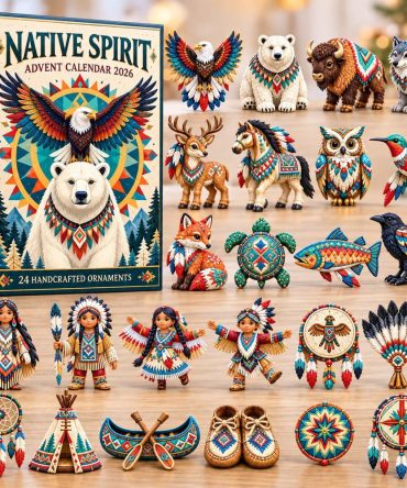 2026 Native Wildlife Spirit Countdown - 24-Day Acrylic Charm Advent Calendar, Nature-Inspired Holiday Gift Featuring Woodland Animals