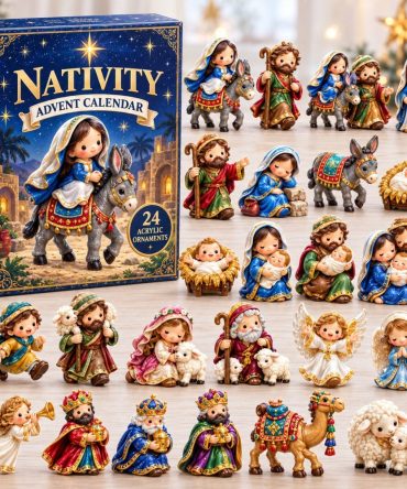 Nativity Chibi 2026 Advent Calendar — 24-Day Acrylic Charms Christmas Countdown, Mini Nativity Keepsakes & Gift