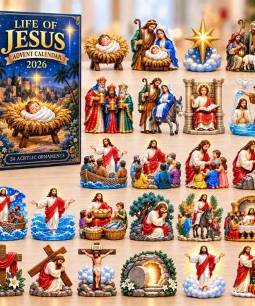 2026 Nativity Night: Life Of Jesus 24-Day Advent Countdown — Acrylic Story Charms, Devotional Holiday Countdown Gift