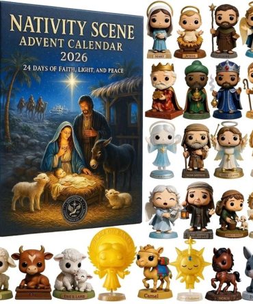 Classic Nativity Figures Advent Calendar 2026 - 24-Day Biblical Christmas Countdown With Acrylic Character Charms For Families