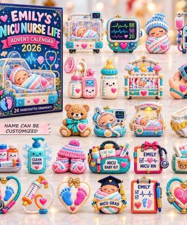 Nicu Nurse Life Countdown Calendar 2026 — 24 Tiny Medical Acrylic Charms, Thoughtful Advent Gift For Nicu Nurses & Caregivers