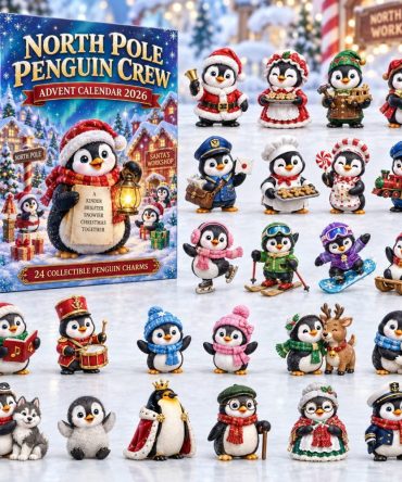 North Pole Penguin Crew Surprise Set 2026 — 24 Cute Penguin Acrylic Charms & Mini Toys For A Charming Christmas Countdown