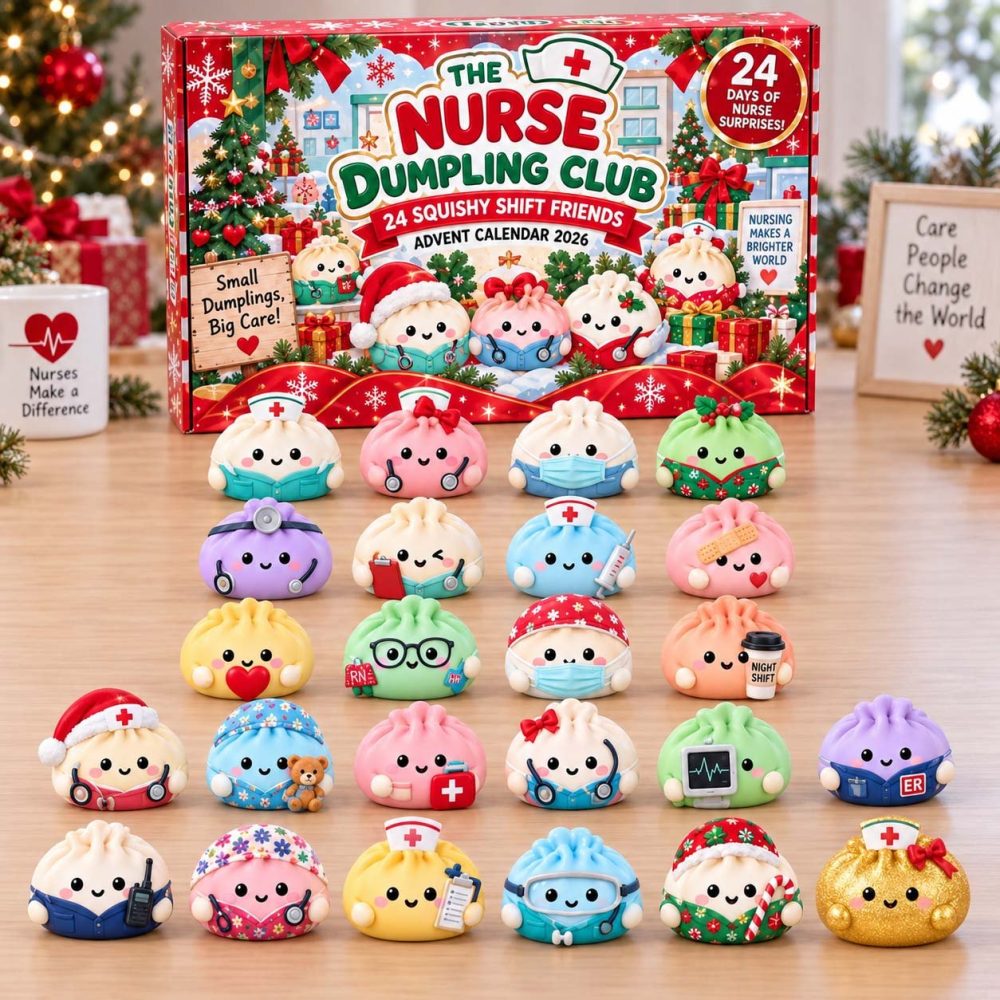 2026 Nurse Dumpling Club Advent Calendar: 24-Day Acrylic Charm Set - Medical-Themed Holiday Countdown Gift For Nurses