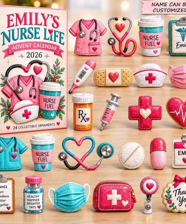Nurse Heart & Care Advent Calendar 2026 — 24-Day Compassion Countdown With Acrylic Nursing Charms, Thoughtful Gift For Caregivers