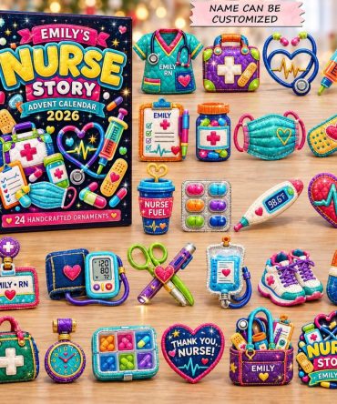 Essential Nurse Life Advent Calendar 2026 — 24 Practical Acrylic Charms, Countdown Gift Box For Nurses & Medical Staff