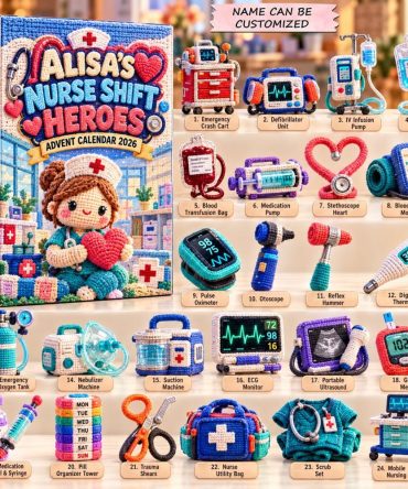 2026 Nurse Shift Heroes Advent Calendar - 24-Day Acrylic Charm Countdown, Medical Staff Appreciation Gift For Nurses & Caregivers