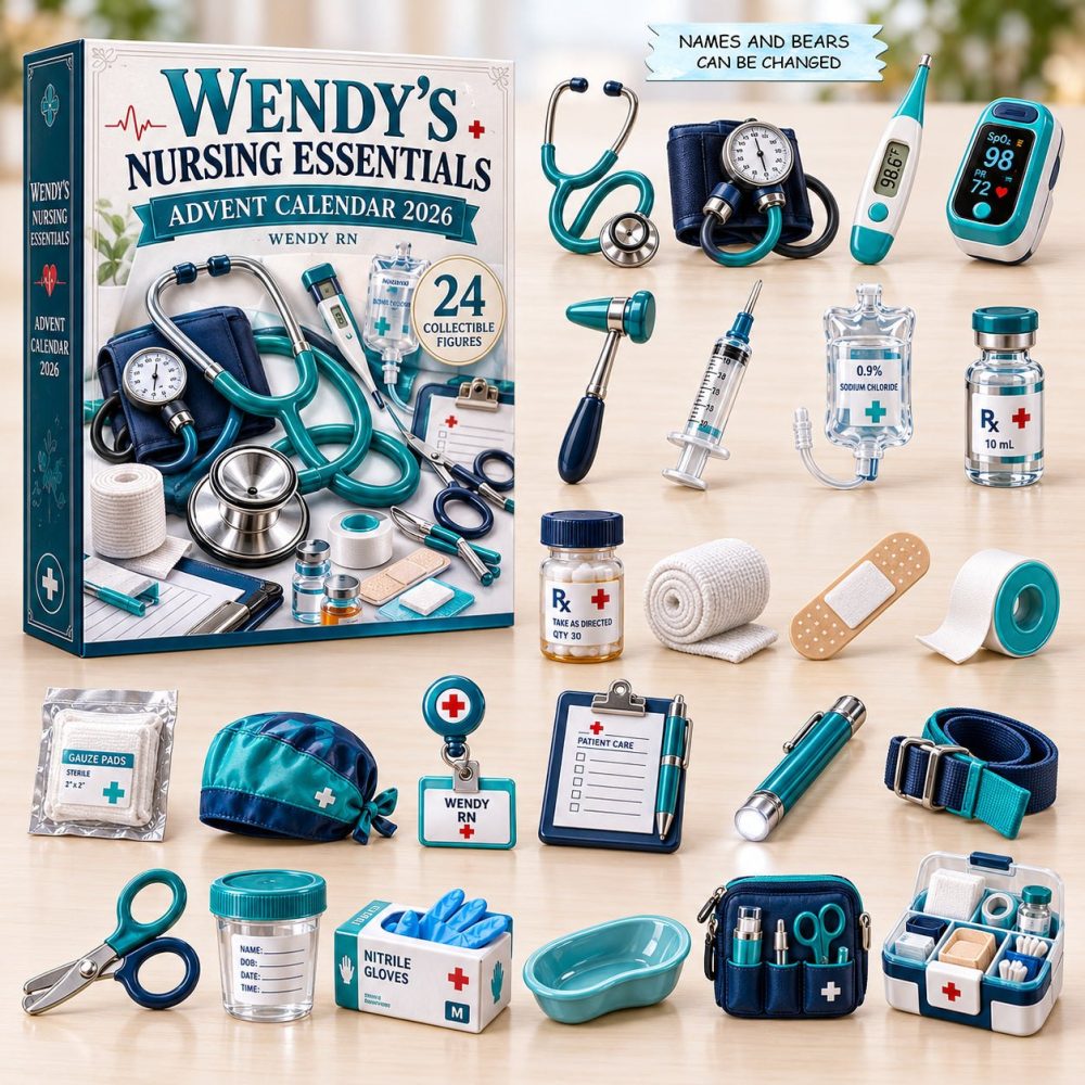 2026 Nursing Essentials Advent Calendar — 24-Day Practical Medical Countdown With Acrylic Charms For Nurses