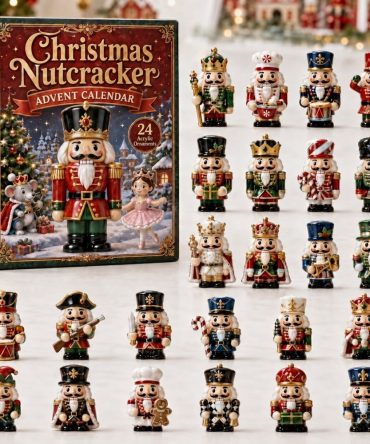 2026 Classic Nutcracker Christmas Advent Calendar - 24-Day Acrylic Charm Countdown, Traditional Holiday Decor & Family Gift