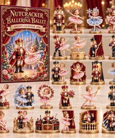 2026 Nutcracker Ballet Keepsake Advent Calendar - 24-Day Countdown With Acrylic Charms, Elegant Holiday Gift For Dancers