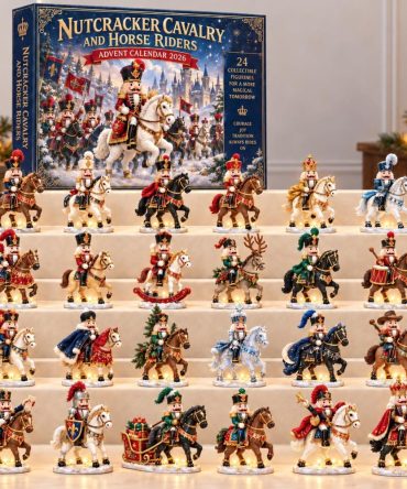 2026 Nutcracker Cavalry Advent Calendar - 24-Day Military-Inspired Countdown With Acrylic Charms, Premium Holiday Collectible